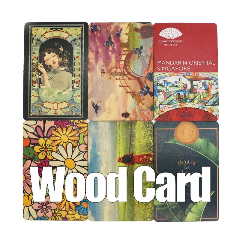 wood card